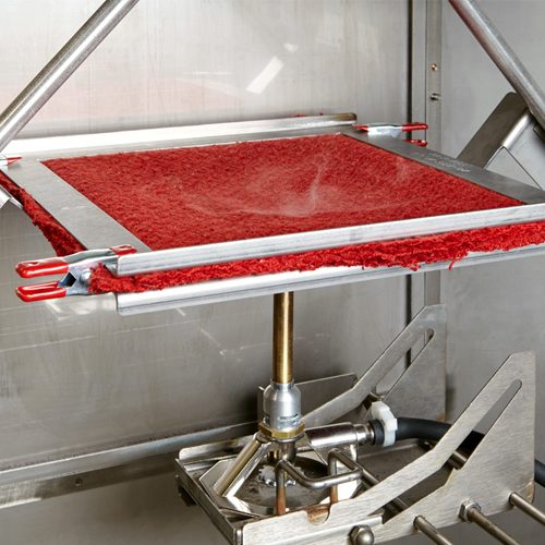 Flammability test for aircraft passenger blankets
